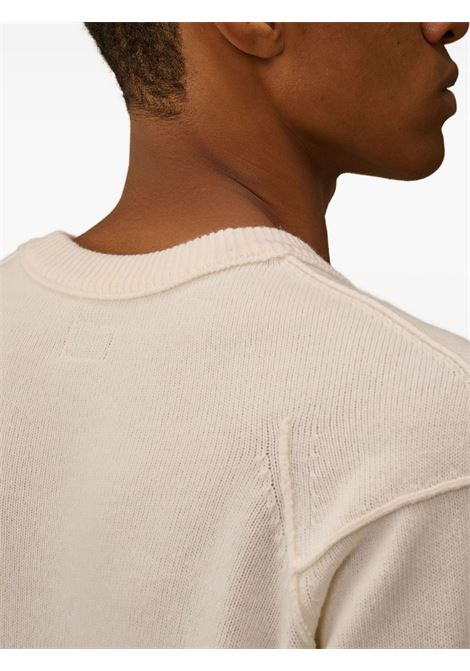 maglione girocollo uomo bianco C.P. COMPANY | RFCMKN707A-110149A103